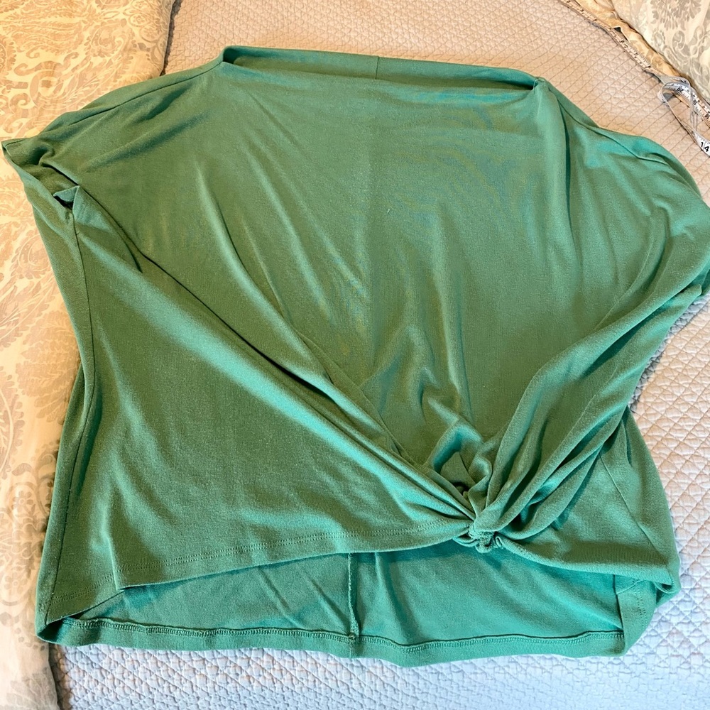 One shoulder top with knot detail